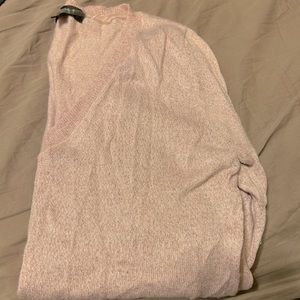 Sparkly pink v-neck sweater